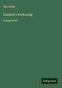 Max Brand: Gunman's Reckoning, Buch