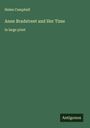 Helen Campbell: Anne Bradstreet and Her Time, Buch