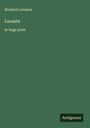 Richard Lovelace: Lucasta, Buch