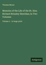 Thomas Moore: Memoirs of the Life of the Rt. Hon. Richard Brinsley Sheridan; In Two Volumes, Buch