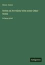 Henry James: Notes on Novelists with Some Other Notes, Buch