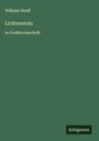 Wilhelm Hauff: Lichtenstein, Buch