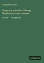 George Macdonald: The poetical works of George MacDonald; In two volumes, Buch