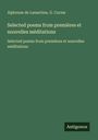 Alphonse De Lamartine: Selected poems from premières et nouvelles méditations, Buch