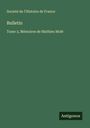 Oben links: "Société de l'Histoire de France". Titel: "Bulletin". Unten: "Tome 3, Mémoires de Mathieu Molé". Rechts unten: "Antigonos". Der Hintergrund ist dunkelgrün.