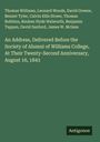 Thomas Williams: An Address, Delivered Before the Society of Alumni of Williams College, At Their Twenty-Second Anniversary, August 16, 1843, Buch