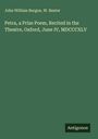 John William Burgon: Petra, a Prize Poem, Recited in the Theatre, Oxford, June IV, MDCCCXLV, Buch