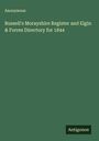 Anonymous: Russell's Morayshire Register and Elgin & Forres Directory for 1844, Buch