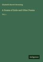 Elizabeth Barrett Browning: A Drama of Exile and Other Poems, Buch