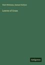 Walt Whitman: Leaves of Grass, Buch