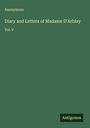 Anonymous: Diary and Letters of Madame D'Arblay, Buch