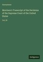 Anonymous: Morrison's Transcript of the Decisions of the Supreme Court of the United States, Buch