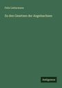 Felix Liebermann: Zu den Gesetzen der Angelsachsen, Buch