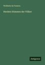 Wollheim da Fonseca: Herders Stimmen der Völker, Buch