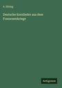 A. Döring: Deutsche Kernlieder aus dem Franzosenkriege, Buch