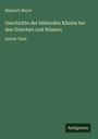 Heinrich Meyer: Geschichte der bildenden Künste bei den Griechen und Römern, Buch
