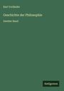 Karl Vorländer: Geschichte der Philosophie, Buch