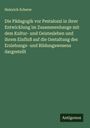 Heinrich Scherer: Die Pädagogik vor Pestalozzi in ihrer Entwicklung im Zusammenhange mit dem Kultur- und Geistesleben und ihrem Einfluß auf die Gestaltung des Erziehungs- und Bildungswesens dargestellt, Buch