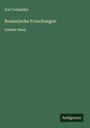 Karl Vollmöller: Romanische Forschungen, Buch