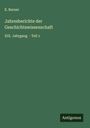 E. Berner: Jahresberichte der Geschichtswissenschaft, Buch