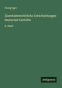 Georg Eger: Eisenbahnrechtliche Entscheidungen deutscher Gerichte, Buch