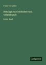Franz von Löher: Beiträge zur Geschichte und Völkerkunde, Buch