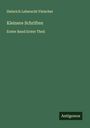 Heinrich Leberecht Fleischer: Kleinere Schriften, Buch
