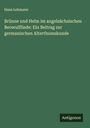 Hans Lehmann: Brünne und Helm im angelsächsischen Beowulfliede: Ein Beitrag zur germanischen Alterthumskunde, Buch