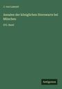 J. von Lamont: Annalen der königlichen Sternwarte bei München, Buch