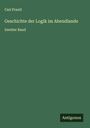 Carl Prantl: Geschichte der Logik im Abendlande, Buch