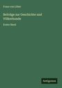 Franz von Löher: Beiträge zur Geschichte und Völkerkunde, Buch