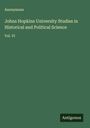 Anonymous: Johns Hopkins University Studies in Historical and Political Science, Buch