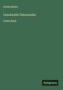 Alfons Huber: Geschichte Österreichs, Buch