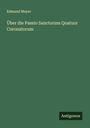 Edmund Meyer: Über die Passio Sanctorum Quatuor Coronatorum, Buch