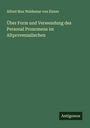 Alfred Max Waldemar von Elsner: Über Form und Verwendung des Personal Pronomens im Altprovenzalischen, Buch