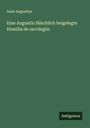 Saint Augustine: Eine Augustin fälschlich beigelegte Homilia de sacrilegiis, Buch