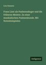 Lina Ramann: Franz Liszt als Psalmensänger und die früheren Meister. Zu einer musikalischen Psalmenkunde. Mit Notenbeispielen, Buch