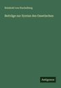 Reinhold Von Stackelberg: Beiträge zur Syntax des Ossetischen, Buch