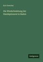 Karl Drescher: Die Wiederbelebung der Handspinnerei in Baden, Buch