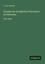 J. von Lamont: Annalen der königlichen Sternwarte bei München, Buch