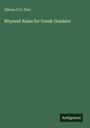 Allison G. O. Pain: Rhymed Rules for Greek Genders, Buch
