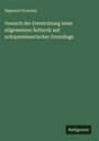 Sigmund Stransky: Versuch der Entwicklung einer allgemeinen Ästhetik auf schopenhauerischer Grundlage, Buch