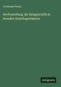 Ferdinand Perels: Rechtsstellung der Kriegsschiffe in fremden Hoheitsgewässern, Buch