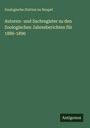 Zoologische Station Zu Neapel: Autoren- und Sachregister zu den Zoologischen Jahresberichten für 1886-1890, Buch