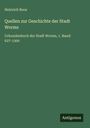 Heinrich Boos: Quellen zur Geschichte der Stadt Worms, Buch