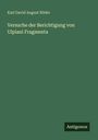 Karl David August Röder: Versuche der Berichtigung von Ulpiani Fragmenta, Buch