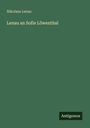Nikolaus Lenau: Lenau an Sofie Löwenthal, Buch