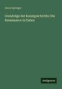 Anton Springer: Grundzüge der Kunstgeschichte: Die Renaissance in Italien, Buch
