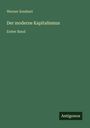 Werner Sombart: Der moderne Kapitalismus, Buch