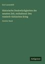 Karl Lanzedelli: Historische Denkwürdigkeiten der neusten Zeit, enthaltend: Den russisch-türkischen Krieg, Buch
